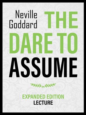 cover image of You Dare to Assume--Expanded Edition Lecture